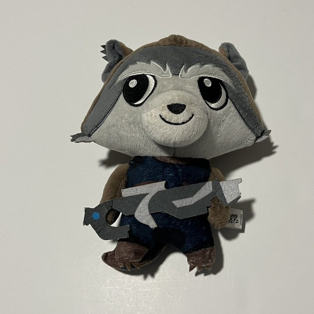 Marvel Guardians Of The Galaxy Phunny Rocket Raccoon 7” Plush Stuffed Animal